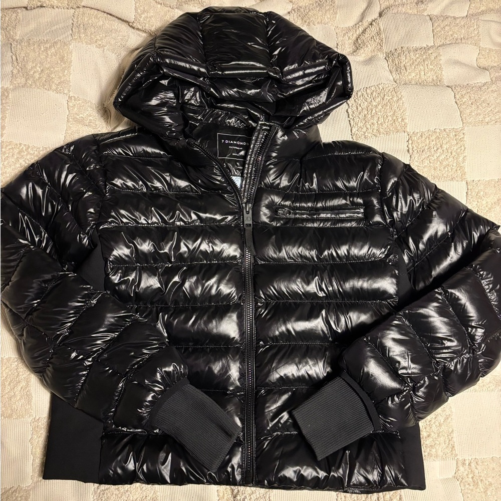 7 Diamonds Black Puffer Jacket